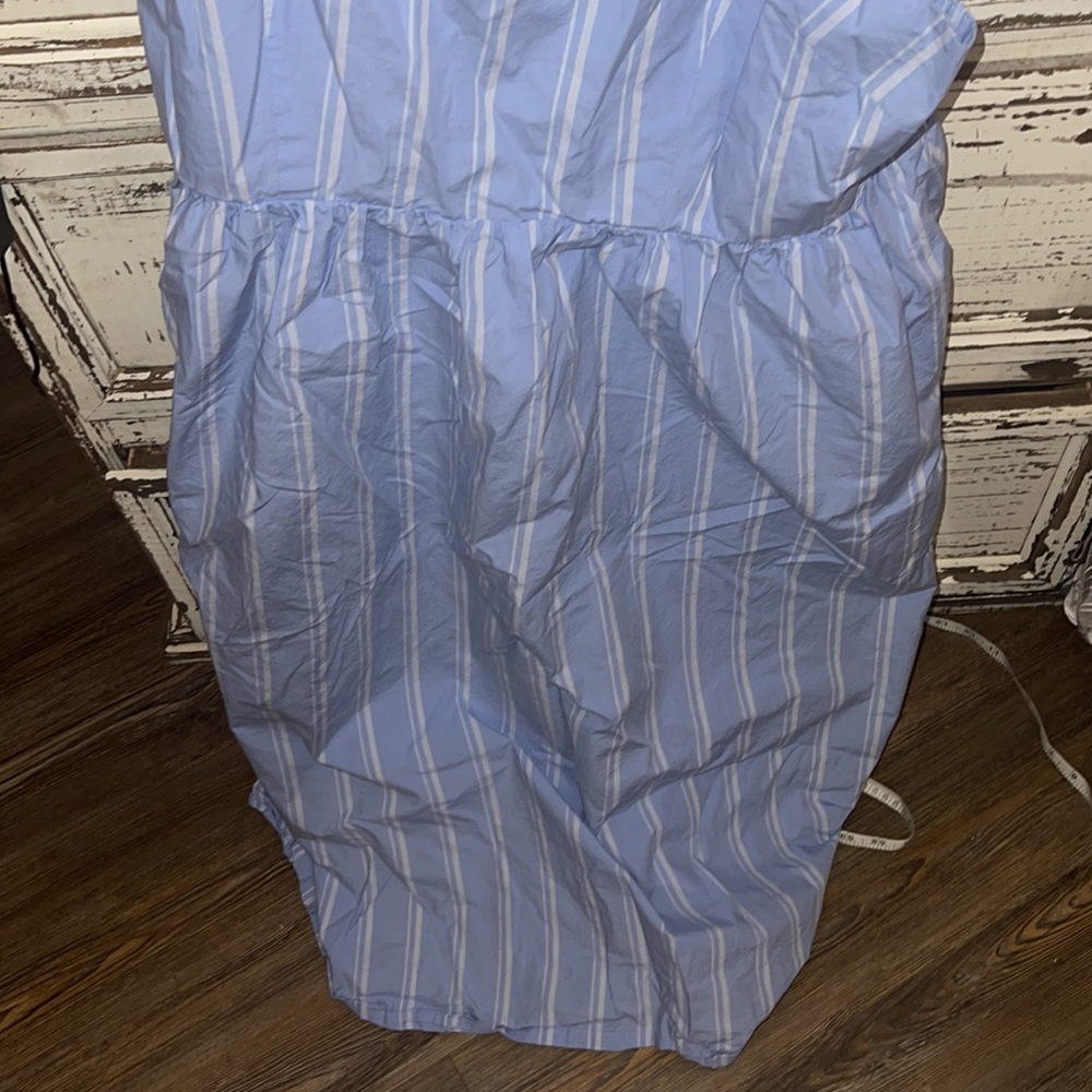 NWOT a new day blue and white striped dress with stretch back so cute size xxl - Picture 6 of 7
